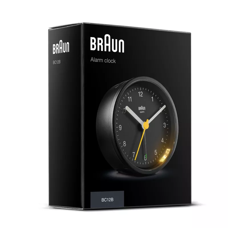 Braun BC12 kvarcinis žadintuvas Juoda