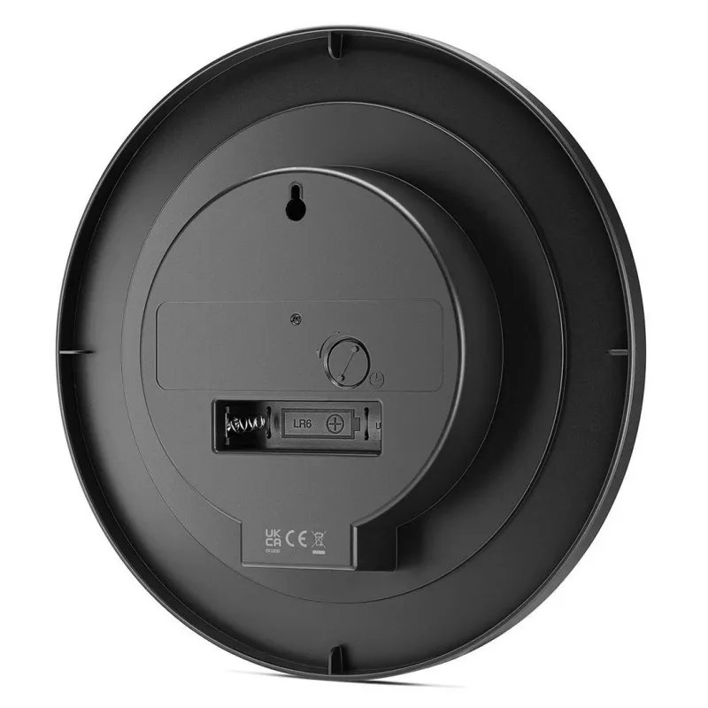 Braun BC 06 B kvarcinis sieninis laikrodis analoginis juodas kvarcinis laikrodis apskritimas juodas