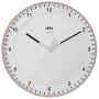 Sieninis laikrodis BRAUN BC 17 PW DCF — analoginis DCF radijo bangomis valdomas laikrodis, rožinės ir baltos spalvos