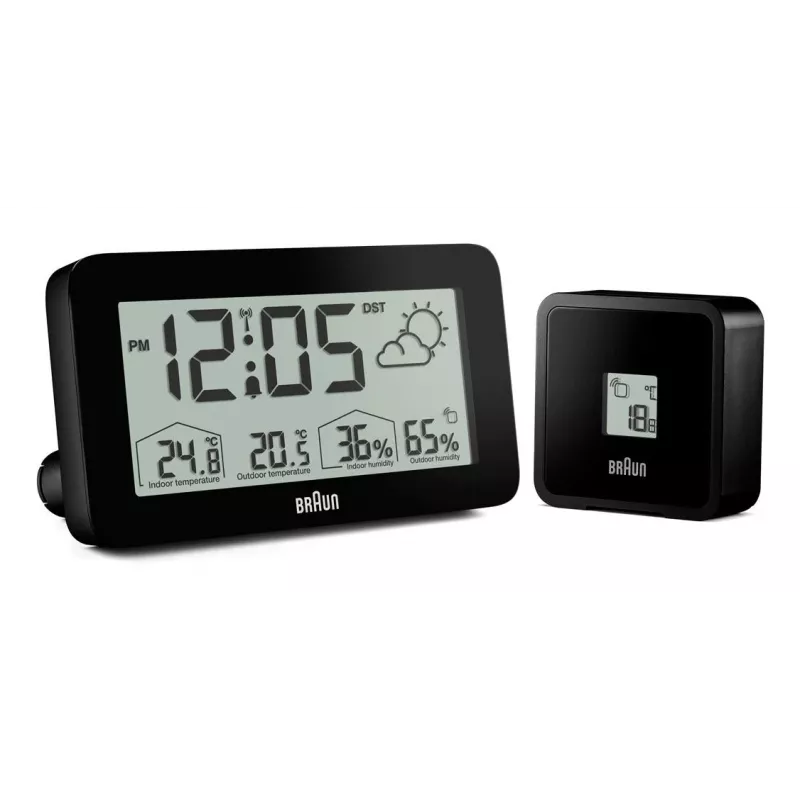 Braun BC13BP-DCF skaitmeninis žadintuvas, juodas