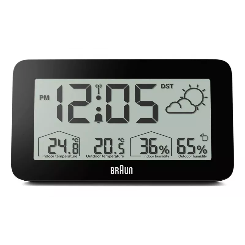 Braun BC13BP-DCF skaitmeninis žadintuvas, juodas