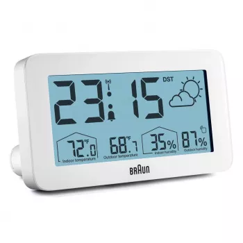 Braun BC13WP-DCF skaitmeninis žadintuvas Baltas