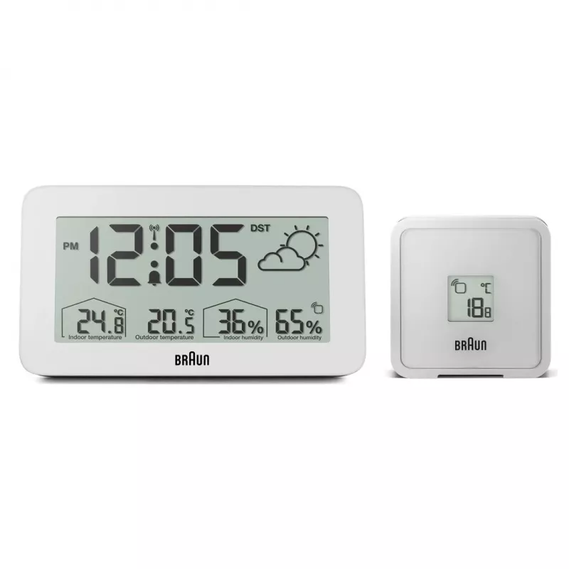 Braun BC13WP-DCF skaitmeninis žadintuvas Baltas