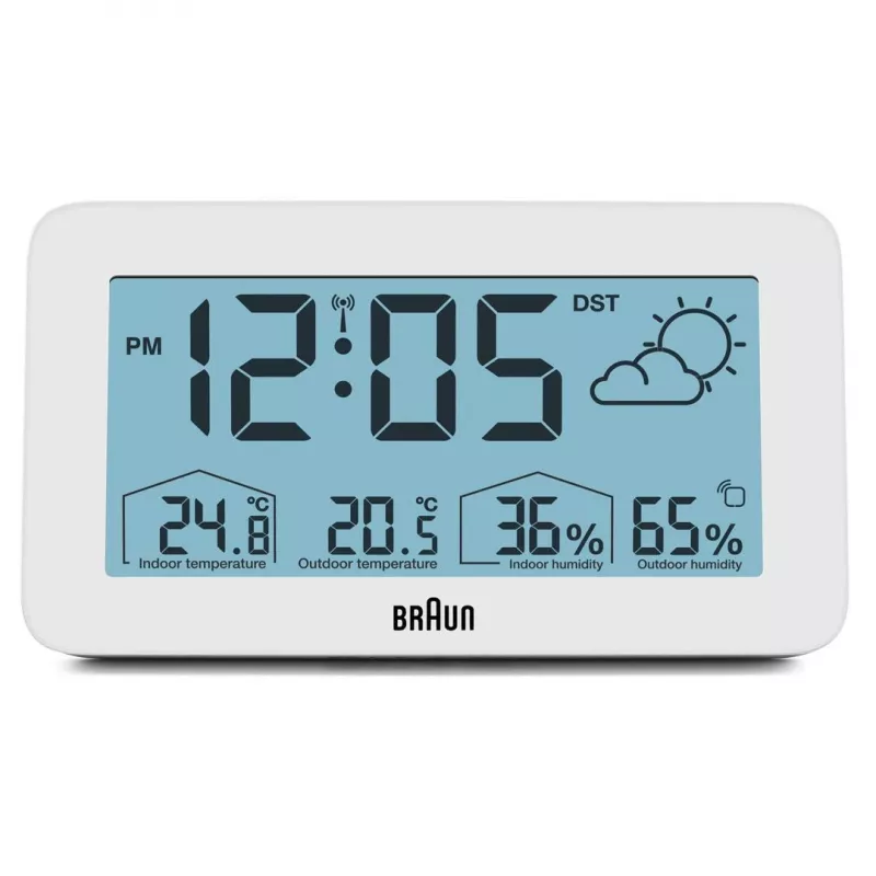 Braun BC13WP-DCF skaitmeninis žadintuvas Baltas