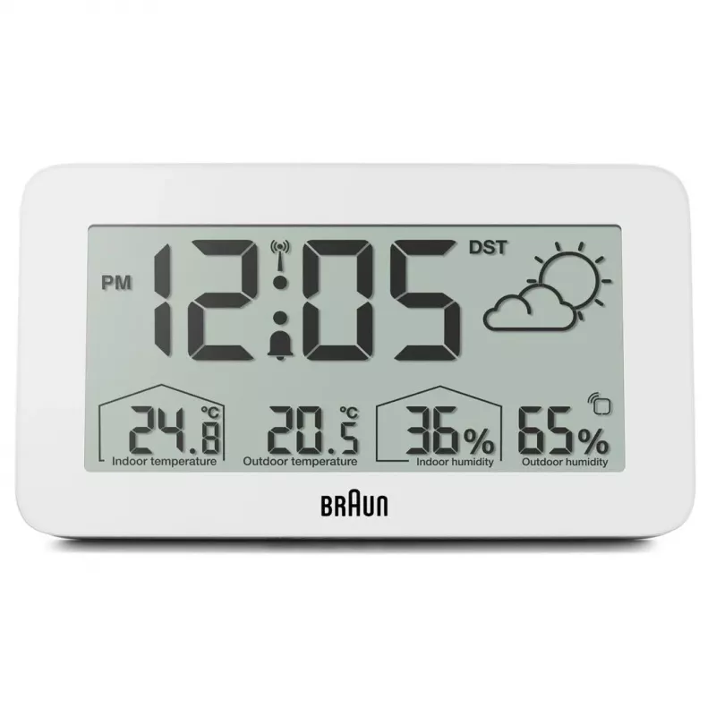 Braun BC13WP-DCF skaitmeninis žadintuvas Baltas