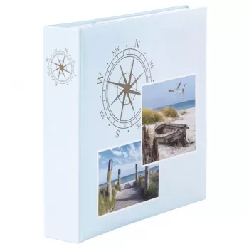 “Hama Compass” nuotraukų albumas mėlynos, rudos, žalios spalvos 200 lapų 10 x 15 cm
