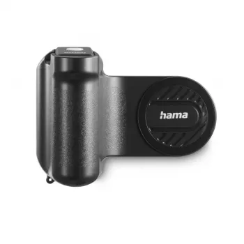 Grip HAMA MagGrip Grip — magnetinė išmaniojo telefono rankena, plastikinė, juoda, 130×50×100 mm