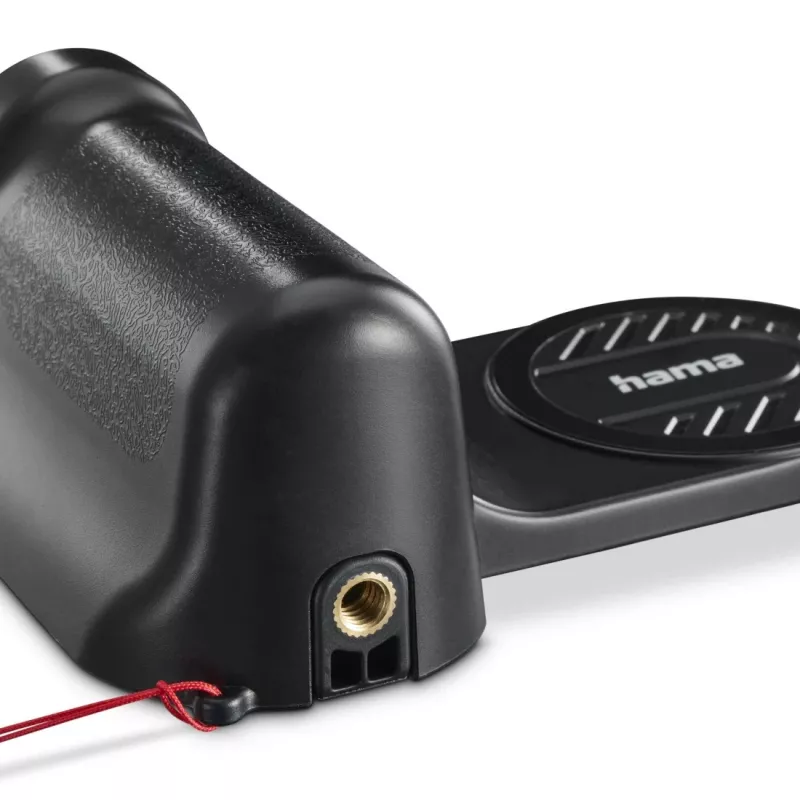 Grip HAMA MagGrip Grip — magnetinė išmaniojo telefono rankena, plastikinė, juoda, 130×50×100 mm