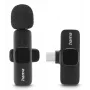 Hama Smart Wireless Juoda Lavalier/Lapel mikrofonas
