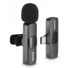 Hama Smart Wireless Juoda Lavalier/Lapel mikrofonas