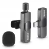 Hama Smart Wireless Juoda Lavalier/Lapel mikrofonas