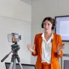 Hama Smart Wireless Juoda Lavalier/Lapel mikrofonas