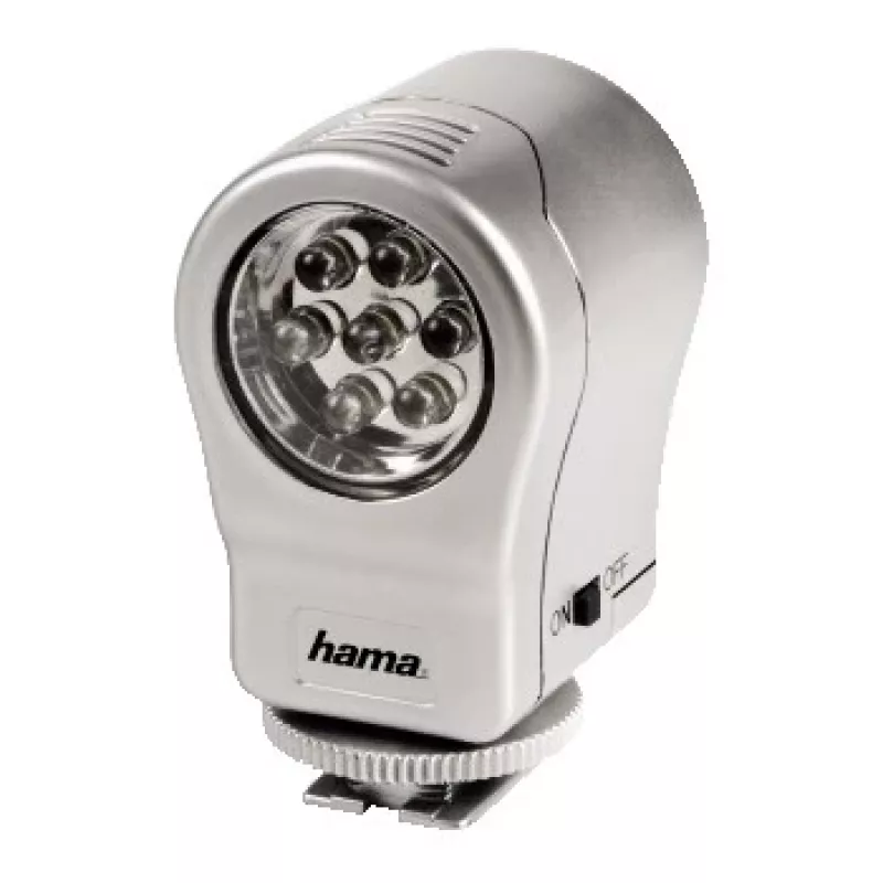 Hama LED lempa „Magnum DigiLight“ vaizdo kameros blykstė, sidabrinė