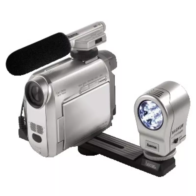 Hama LED lempa „Magnum DigiLight“ vaizdo kameros blykstė, sidabrinė