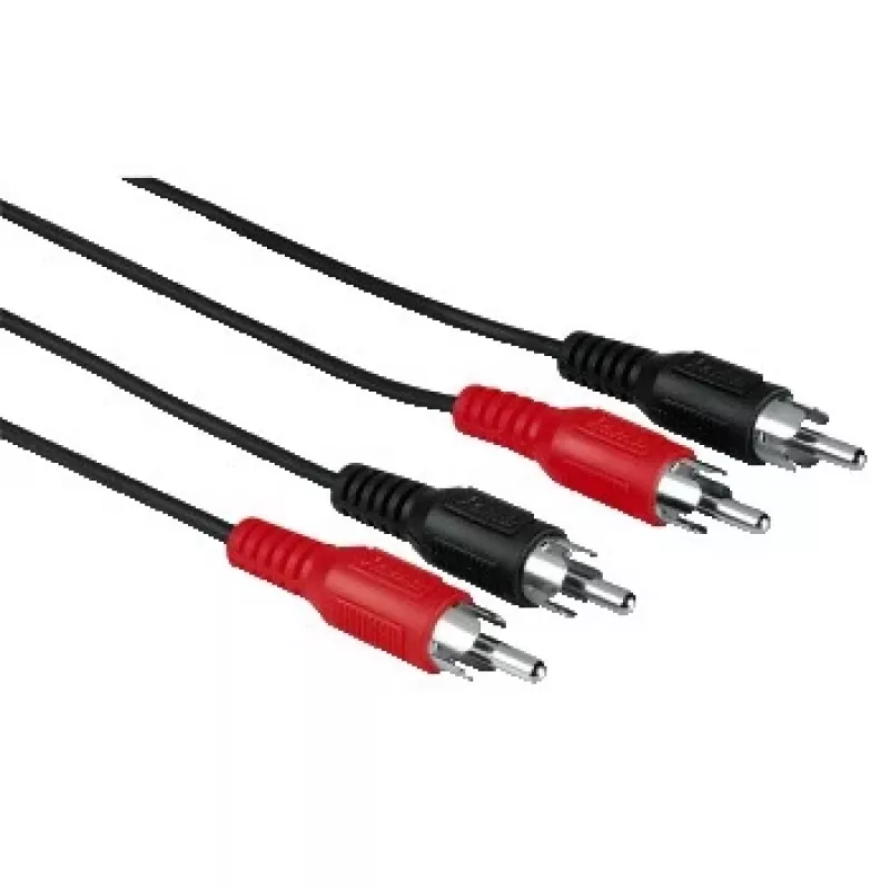Hama 00011947 garso laidas 1,2 m 2 x RCA juodas