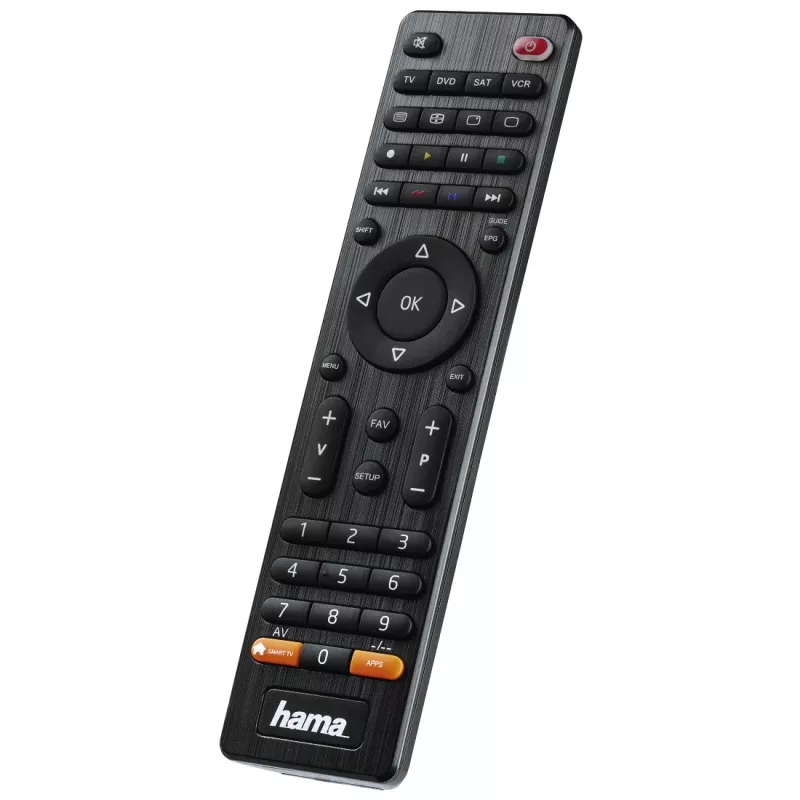 Hama 00012306 nuotolinio valdymo pultas IR Wireless DVD/Blu-ray, STB, TV, VCR mygtukai