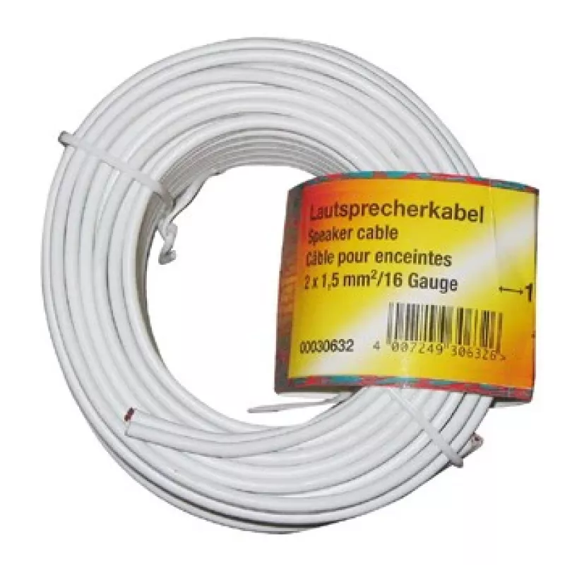 Hama 00030632 garso laidas 10 m Baltas