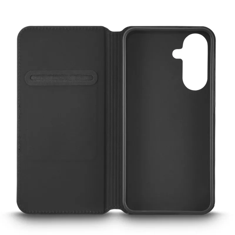 Mobiliojo telefono dėklas Juoda Rock 00035765 — Booklet plonas Folio Samsung Galaxy A37 5G, juodas, 1 vnt.