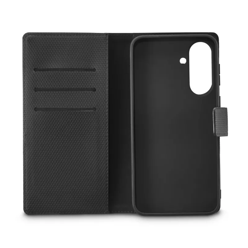 Mobiliojo telefono dėklas Juoda Rock 00037343 — knyginis dėklas Samsung Galaxy A37 5G, juodas, 1 vnt.