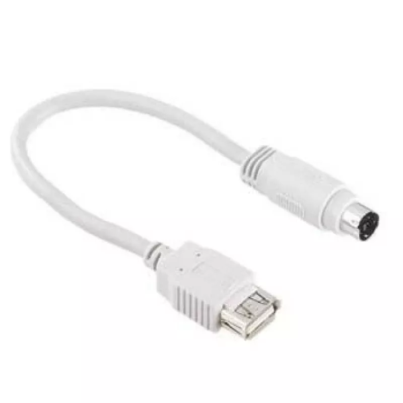 Hama adapteris/keitiklis USB-PS/2, pilkas USB kabelis 0,15 m USB A