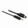Hama Universal PC-TV Connection Cable, 5.0 m, 5 m, S-Video (4-pin) + 3.5mm, SCART (21-pin), Juoda