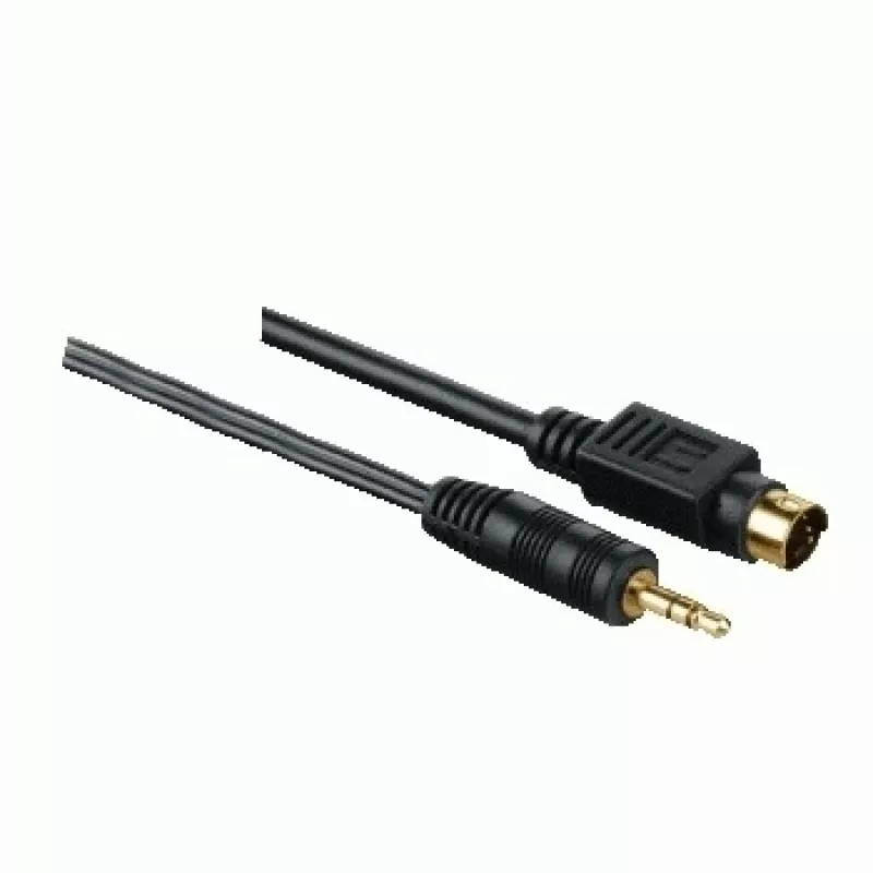 Hama Universal PC-TV Connection Cable, 5.0 m, 5 m, S-Video (4-pin) + 3.5mm, SCART (21-pin), Juoda