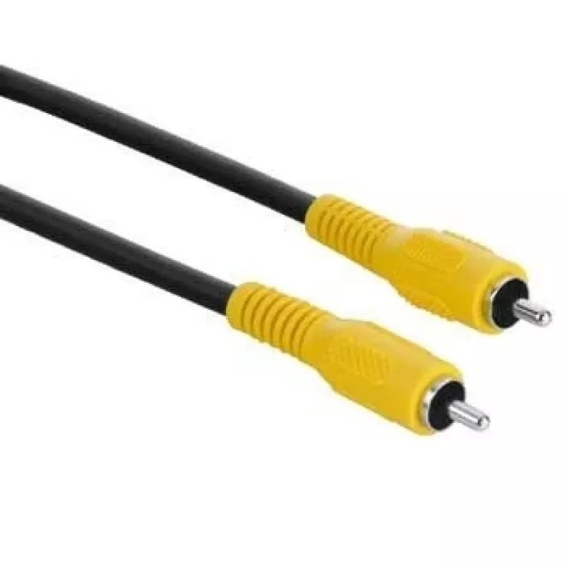 Hama vaizdo jungiamasis kabelis RCA (phono) kištukas – RCA (phono) kištukas, 3 m kompozitinis vaizdo kabelis, juodas