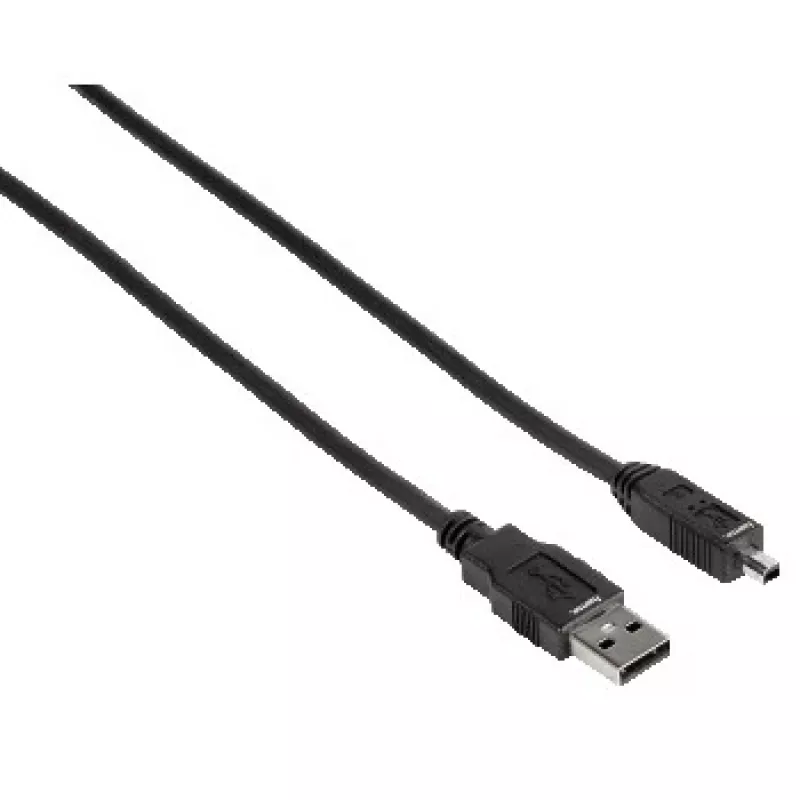 Hama USB 2.0 kabelis USB-A kištukas - mini USB-B kištukas (B4), 1,8 m USB kabelis USB A Mini-USB B Juoda