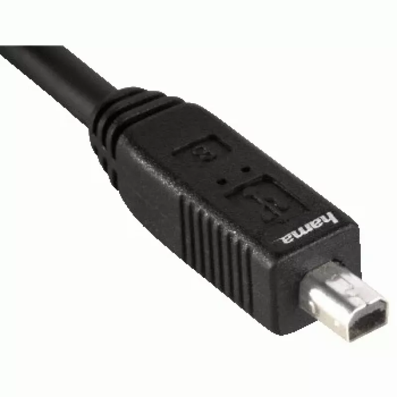 Hama USB 2.0 kabelis USB-A kištukas - mini USB-B kištukas (B4), 1,8 m USB kabelis USB A Mini-USB B Juoda