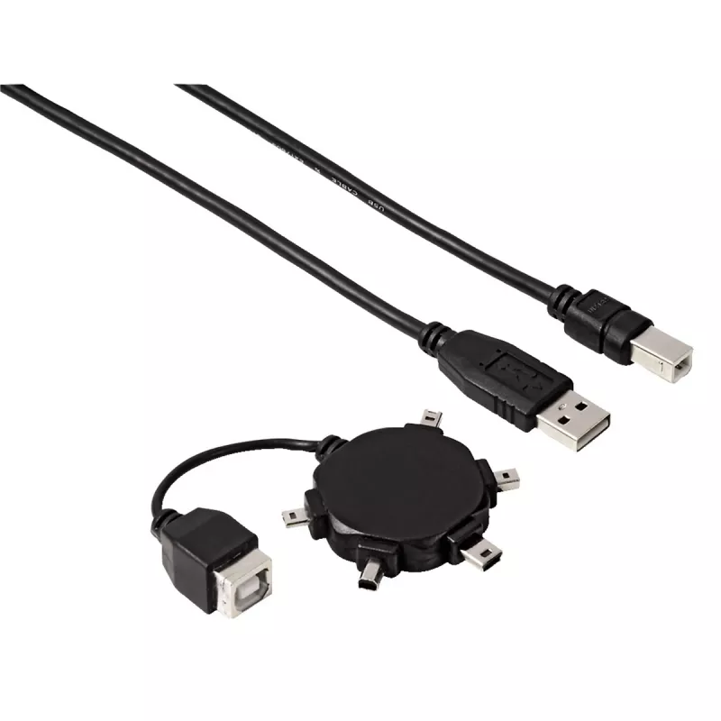 Hama 00074218 USB laidas USB A USB B Juoda