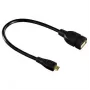 Hama USB 2.0 adapterio kabelis USB laidas 0,15 m USB A Micro-USB B Juoda