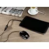 Hama USB 2.0 adapterio kabelis USB laidas 0,15 m USB A Micro-USB B Juoda