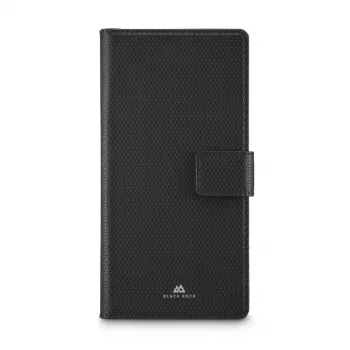 Mobiliojo telefono dėklas Juoda rock 00080293 — knygelinis dėklas piniginė Samsung Galaxy A57 5G, juodas, 1 vnt.