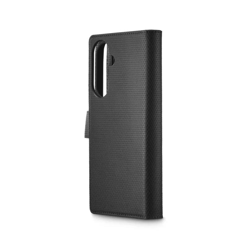 Mobiliojo telefono dėklas Juoda rock 00080293 — knygelinis dėklas piniginė Samsung Galaxy A57 5G, juodas, 1 vnt.