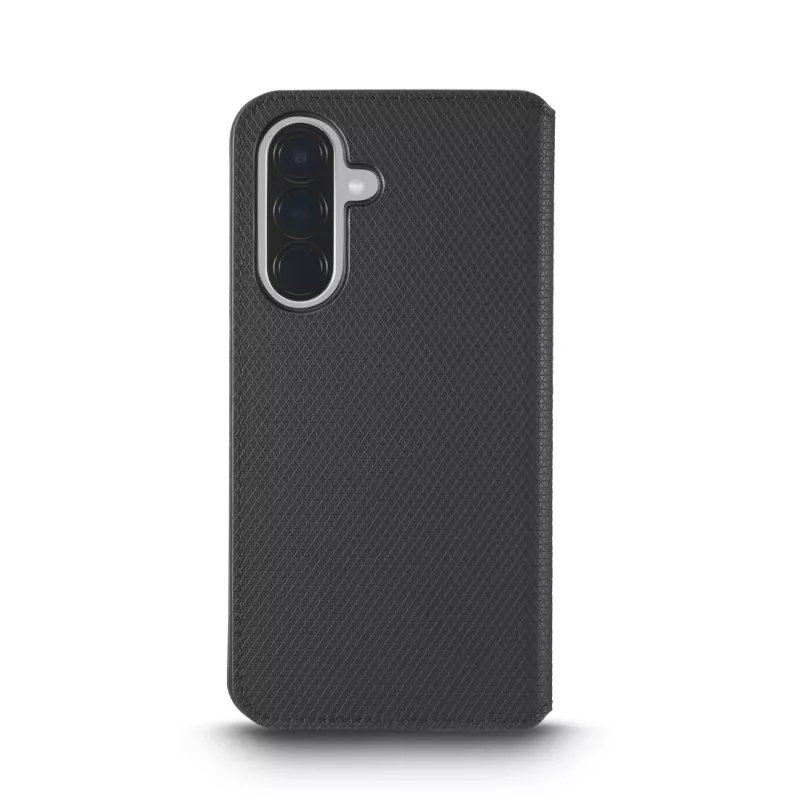 Mobiliojo telefono dėklas Juoda Rock 00080294 — knygelė/delspiniginė Samsung Galaxy A57 5G, juodas, 1 vnt.