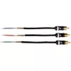 Hama ProClass YUV kabelis, 3 RCA - 3 RCA, metalinis, 1,5 m komponentinis (YPbPr) vaizdo kabelis 3 x RCA Juodas