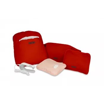 Unold Wärmi Premium rinkinys – elektrinis šildomasis buteliukas 86023 raudonas