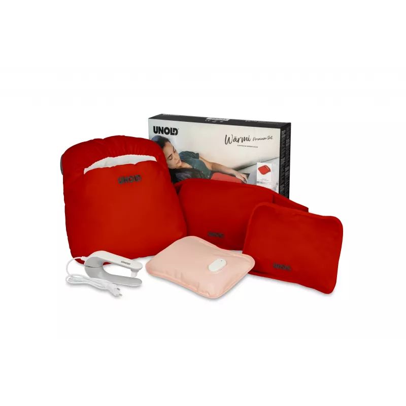 Unold Wärmi Premium rinkinys – elektrinis šildomasis buteliukas 86023 raudonas