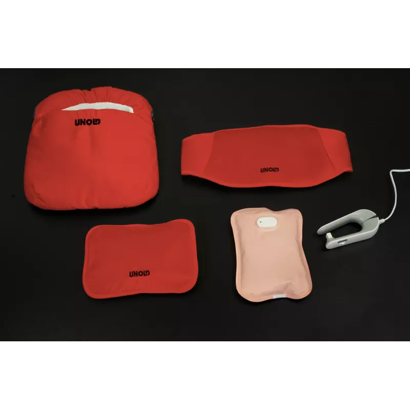 Unold Wärmi Premium rinkinys – elektrinis šildomasis buteliukas 86023 raudonas