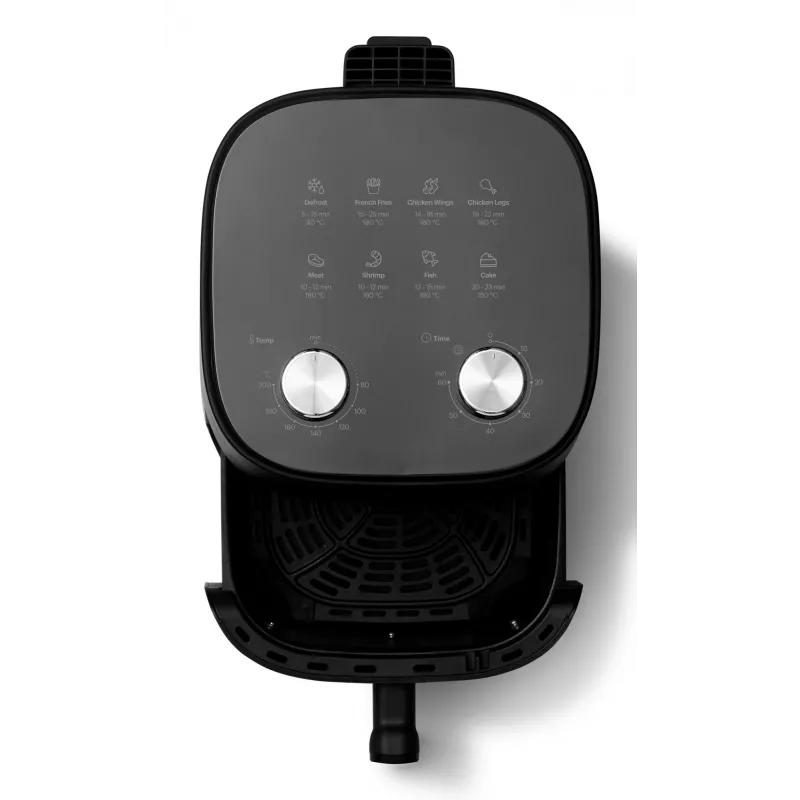 Grundig FRY 6321 L atskira 4,7 l atskirai stovinti 1500 W karšto oro gruzdintuvė juoda