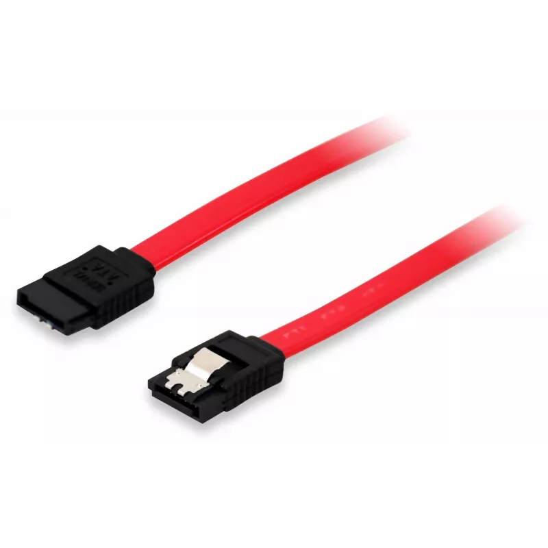 Equip SATA II laidas, 0,5 m, SATA II, SATA 7 kontaktų, SATA 7 kontaktų, vyriškas/vyriškas, raudonas
