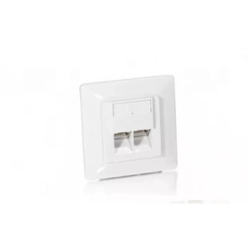 Equip Cat.5e Vokiškas modulinis lizdo komplektas, RJ-45, 5e, Balta, Plastikas, 80 mm, 39 mm