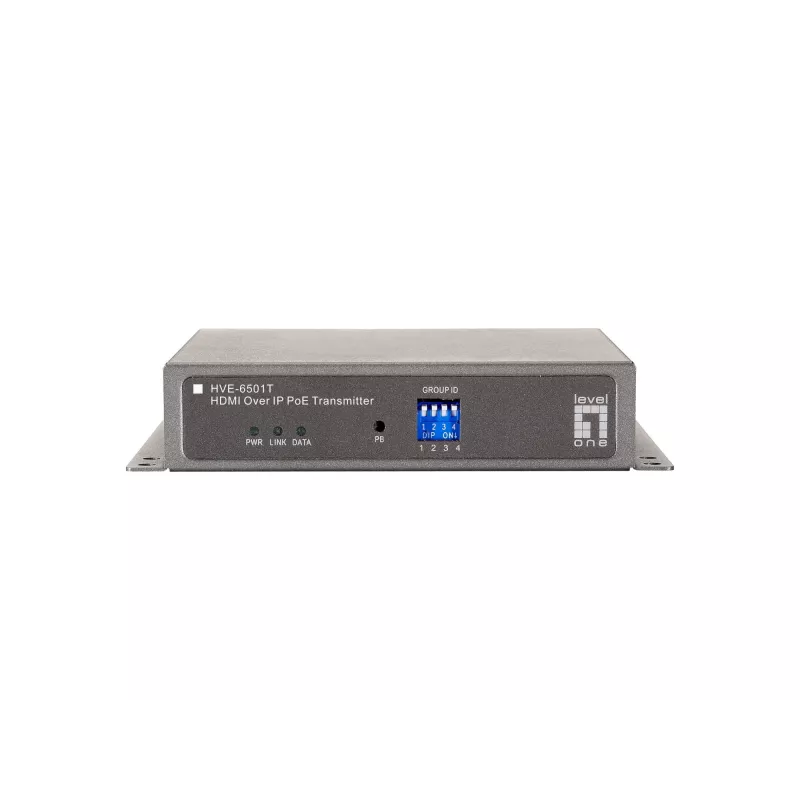 LevelOne HDMI per IP PoE siųstuvas, 1920 x 1080 pikselių, AV siųstuvas, pilka, HDCP