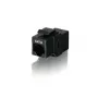 Equip Cat.6 neekranuotas „Keystone“ linijinis sujungiklis, juodas, auksas, 15 mm, 33 mm, 20 mm, 75 g