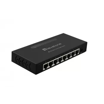 LevelOne 8 prievadų gigabitinio eterneto komutatorius, nevaldomas, Gigabit Ethernet (10/100/1000), montuojamas ant sienos