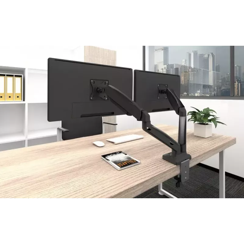 Equip 13 inch–27 inch interaktyvus dvigubas monitoriaus stalinis laikiklis