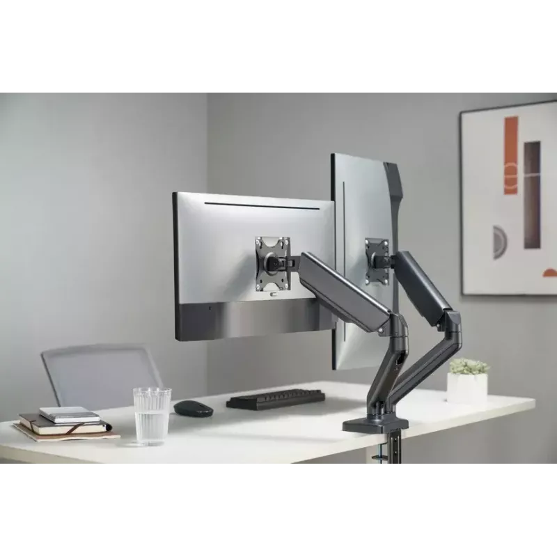 Equip 13 inch–27 inch interaktyvus dvigubas monitoriaus stalinis laikiklis