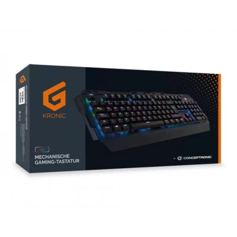 Conceptronic KRONIC Mechaninė žaidimų klaviatūra, RGB, vokiškas išdėstymas