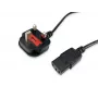Maitinimo kabelis Equip 112300 Juodas 2 m BS 1363 C13 mova
