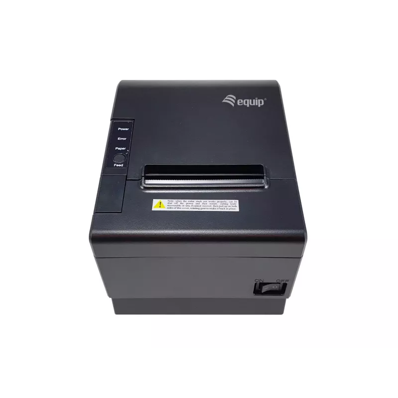 Equip 80 mm terminis POS kvitų spausdintuvas su automatiniu pjaustytuvu, USB / „Bluetooth“ / „Wi-Fi“ / kasos stalčiaus jungtis